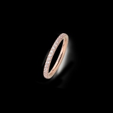 Xenox Ring Silber rosé 2mm mit Zirkonia
