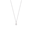 Xenox Kette Silber rhodiniert mit Anhänger Zirkonia  Ø4mm