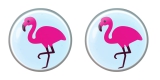 Erstohrstecker Chirurgenstahl Flamingo