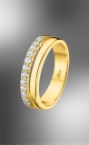 Lotus Ring Silber vergoldet