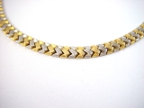 Collier bicolor 585/- matt/poliert