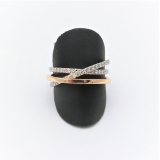 Ring 585/- Roségold/Weißgold