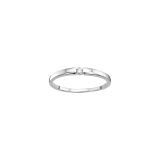 Antragsring mattiert mit Brillant 0,08ct wsi,585/-Weißgold ,2,5mm breit