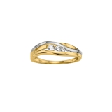 Damenring 333/- Gelbgold/Weißgold