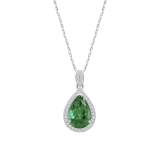 Lotus Kette Silber rhodiniert