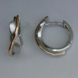 Creole matt/poliert silber/rosé 925/-