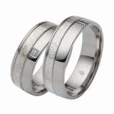 Herrenring Silber mit Edelstahl