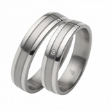 Herrenring Silber mit Edelstahl