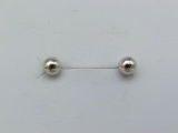 Ohrstecker Kugel poliert 5mm 333/- Weißgold